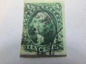 US Stamps, Scott # 14 used, with Certificate,