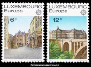 Luxembourg Scott 599-600 Mint never hinged.