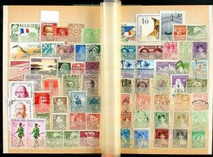 Wordwide Stamp Collection Lot of 560 MNH, MH & Used  Vintage Stock Book