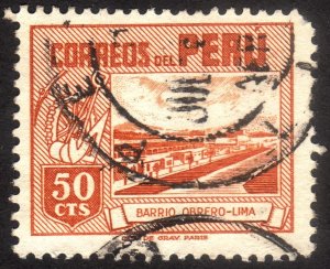 1951, Peru 50c, Used, Sc 440