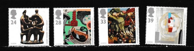 Great Britain # 1498-1501, Contemporary Art, Mint NH, 1/2 Cat.