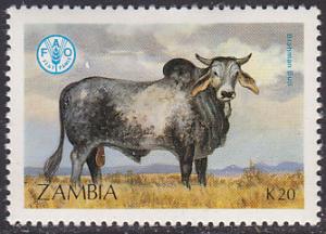 Zambia 421  Brahma, Cattle 1987
