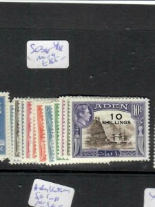 ADEN  (P2303B)  KGVI REVALUED  SET     SG 36-46         MOG 