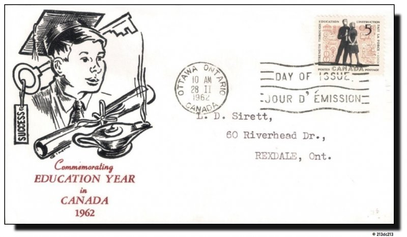 Canada FDC #396 Education Students - Ginn cachet