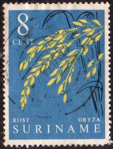 Suriname 290 - Used - 8c Rice (1961)