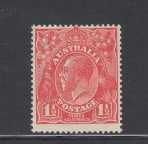Australia 1924 King George V 1 1/2p Scott # 26 MH