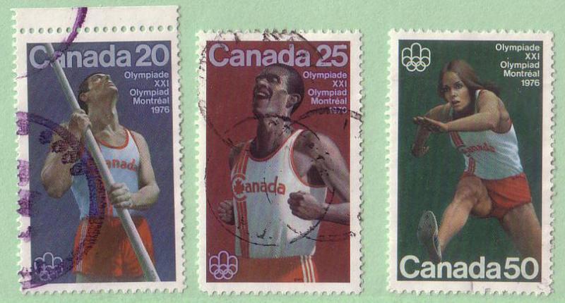 664, 665, 666 Canada Olympics, used