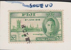 FIJI GVI 2½d Victory with SOLEVU straight line cancel.......................L555