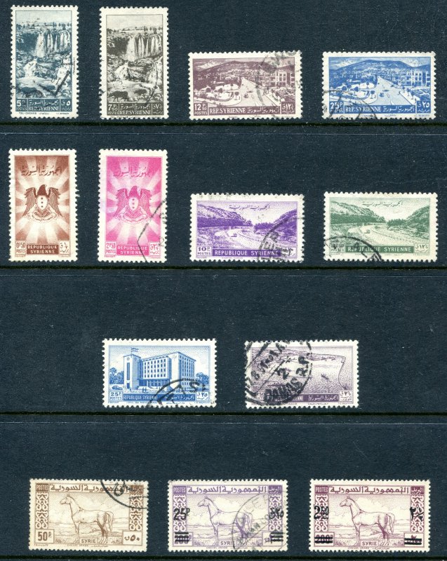 Syria  1948 - 1951 Used and Unused Lot