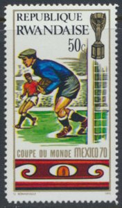 Rwanda  SC# 337  MNH   World Soccer   see details/scans 