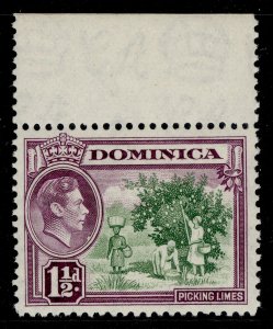 DOMINICA GVI SG101, 1½d green & purple, M MINT.