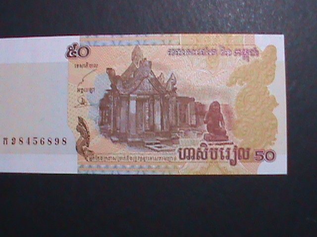 CAMBODIA-2002-NATIONAL BANK OF CAMBOIA-$50 UN-CIRCULATED-WE SHIP TO WORLD WIDE