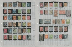 Greece Stamp Collection on 4 Pages, #1//333 Classics Neatly Identified, JFZ