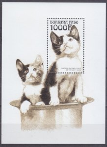 1999 Burkina Faso 1676/B191 Cats