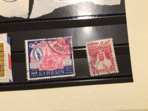 Bahrain  used stamps on paper A10087