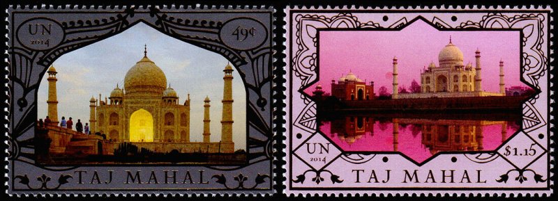 United Nations - New York Scott 1090-1091 (2014) Taj Mahal, Mint NH VF C