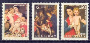 Uruguay 1977 Art Paintings Rubens 982,C426d,C427b,MNH.Mi. 1456,1460,1462 MNH