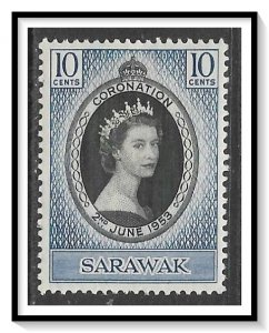 Sarawak #196 Coronation Issue NG