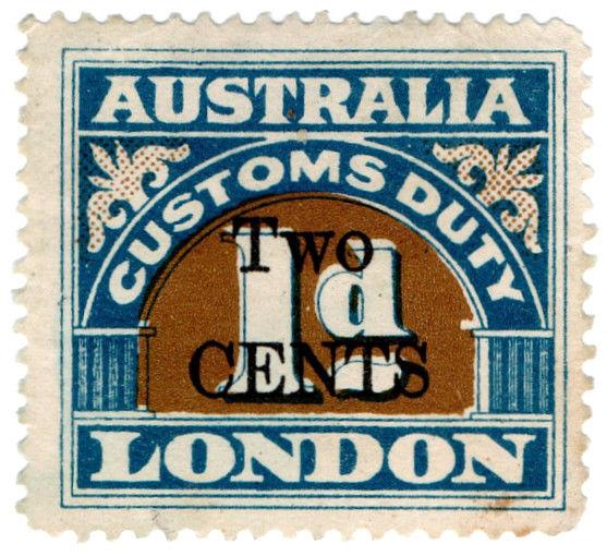 (I.B) Australia Revenue : Customs Duty 2c on 1d OP