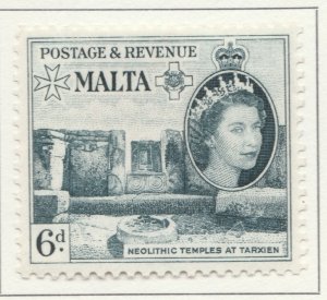 1956 British Dominion MALTA 6d MH* Stamp A28P47F30381-