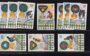 ER02 Grenada 1979 50th anniv of girls guides in grenada - Used stamps