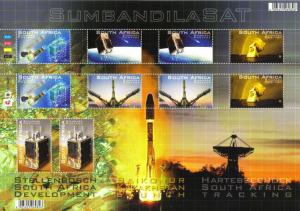 South Africa - 2011 SUMBANDILASAT Satellite Sheet MNH**