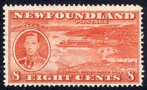 Canada Newfoundland Sc# 236 MNH (b) 1937 8¢ scarlet Long Coronation Issue