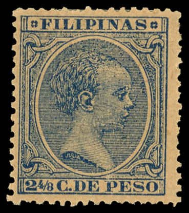 PHILIPPINES Sc 149 MH - 1890 2 4/8c - King Alfons XIII