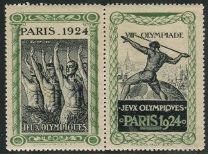 1924 Paris Olympic Games Commemorative Erinnophiles