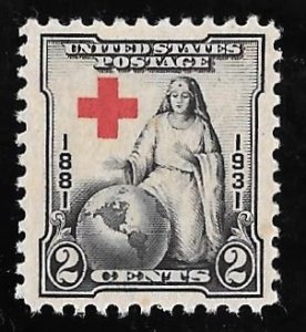 702 2 cents Red Cross Stamp mint OG NH VF