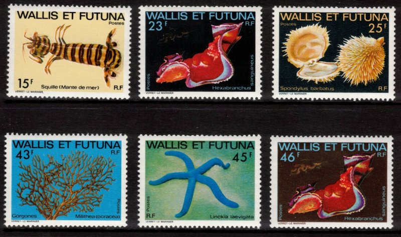 WALLIS & FUTUNA 1979 Marine Life; Scott 245-50; MNH