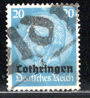 France - under German occupation Lorraine Scott # N51, used