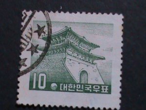​KOREA-1957-SC#252-65 YEARS OLD STAMP- SOUTH GATE SEOUL USED VERY FINE