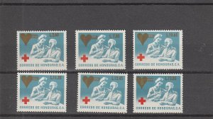 Honduras  Scott#  387-392  MNH  (1999 Surcharged)