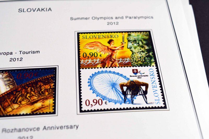 COLOR PRINTED SLOVAKIA 1939-2010 + 2011-2020 STAMP ALBUM PAGES (136 ill. pages)