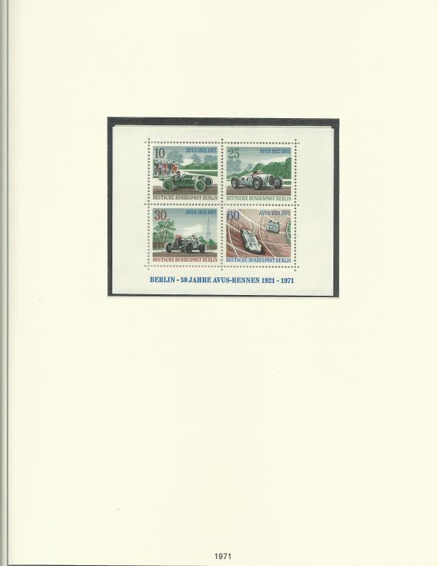 1961-1985 Berlin Unused Never Hinged Stamp Collection In Safe Album