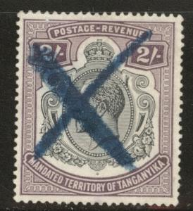 Tanganyika  Scott 40 Used KGV from 1927-31 set