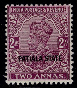 INDIAN STATES - Patiala GV SG68, 2a purple, M MINT.