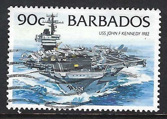 Barbados 882 VFU SHIP T844-3