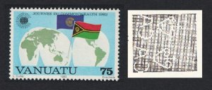 Vanuatu Flag Commonwealth Day 4v Watermark Variety 1983 MNH SG#364w