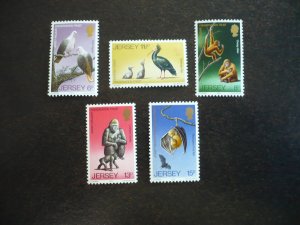 Stamps - Jersey - Scott# 217-221 - Mint Never Hinged Set of 5 Stamps