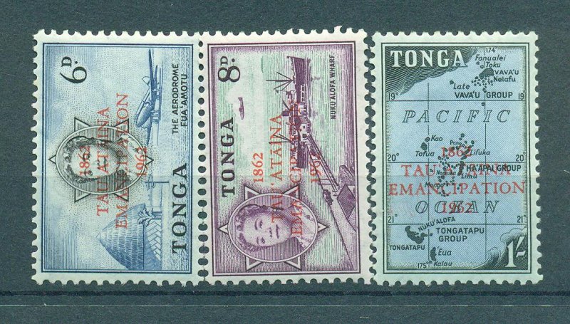 Tonga sc# 119-126 mh cat value $8.70