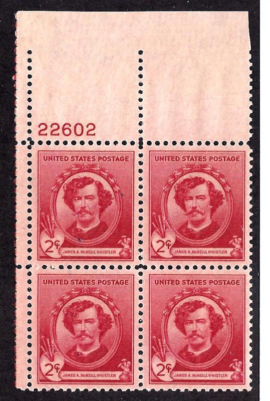 885 Mint,OG,NH...  Plate Block of 4... SCV $1.00