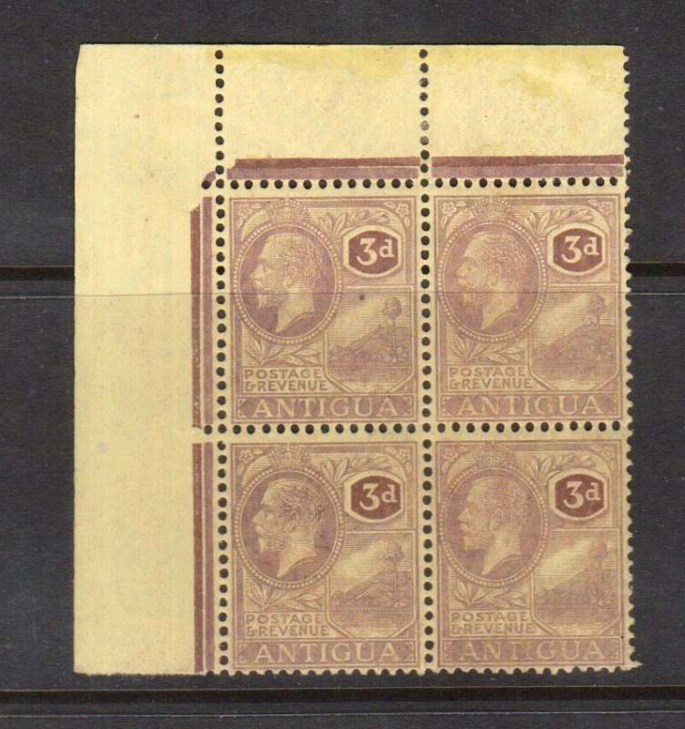 Antigua #51 NH Mint Margin Block