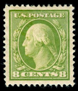 MOMEN: US STAMPS #337 MINT OG H XF-SUP JUMBO