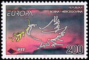 BOSNIA & HERZEGOVINA 1995 EUROPA: Peace and Freedom, MNH