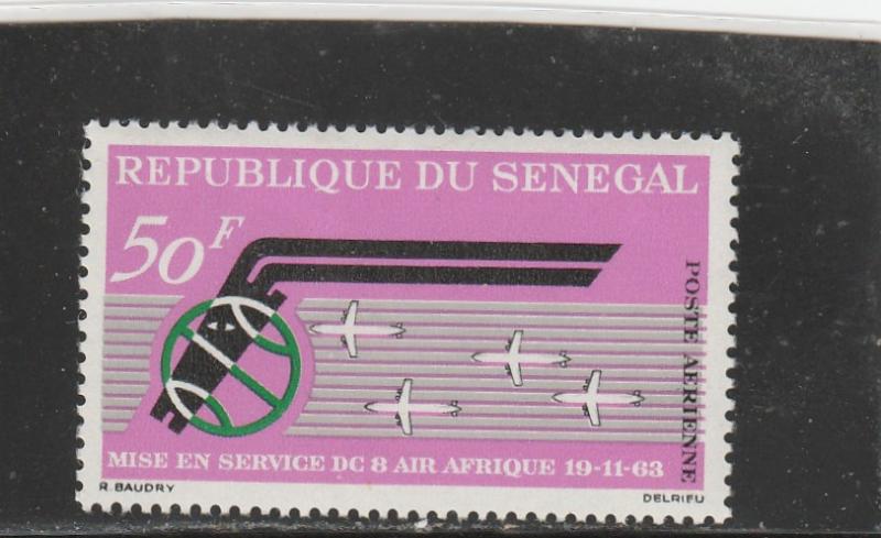 Senegal  Scott#  C33  MH  (1963 Air Afrique)