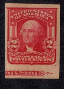 U.S. - 320a - Very Fine - Partial Imprint Single - Hinged