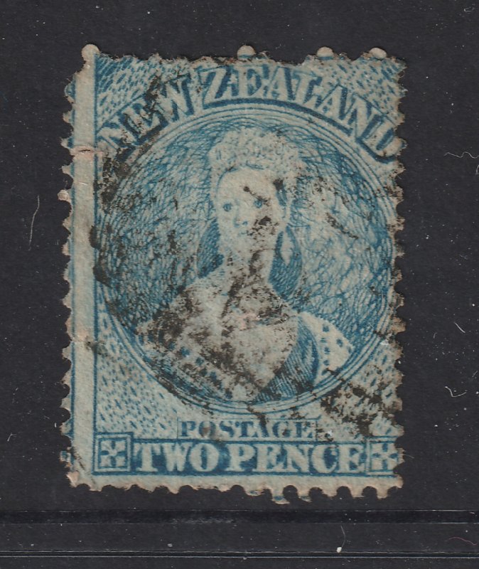 New Zealand a used QV 2d blue full face