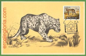 32243 - ANGOLA - MAXIMUM CARD - 1958 - Fauna, ANIMALS, Elephants-